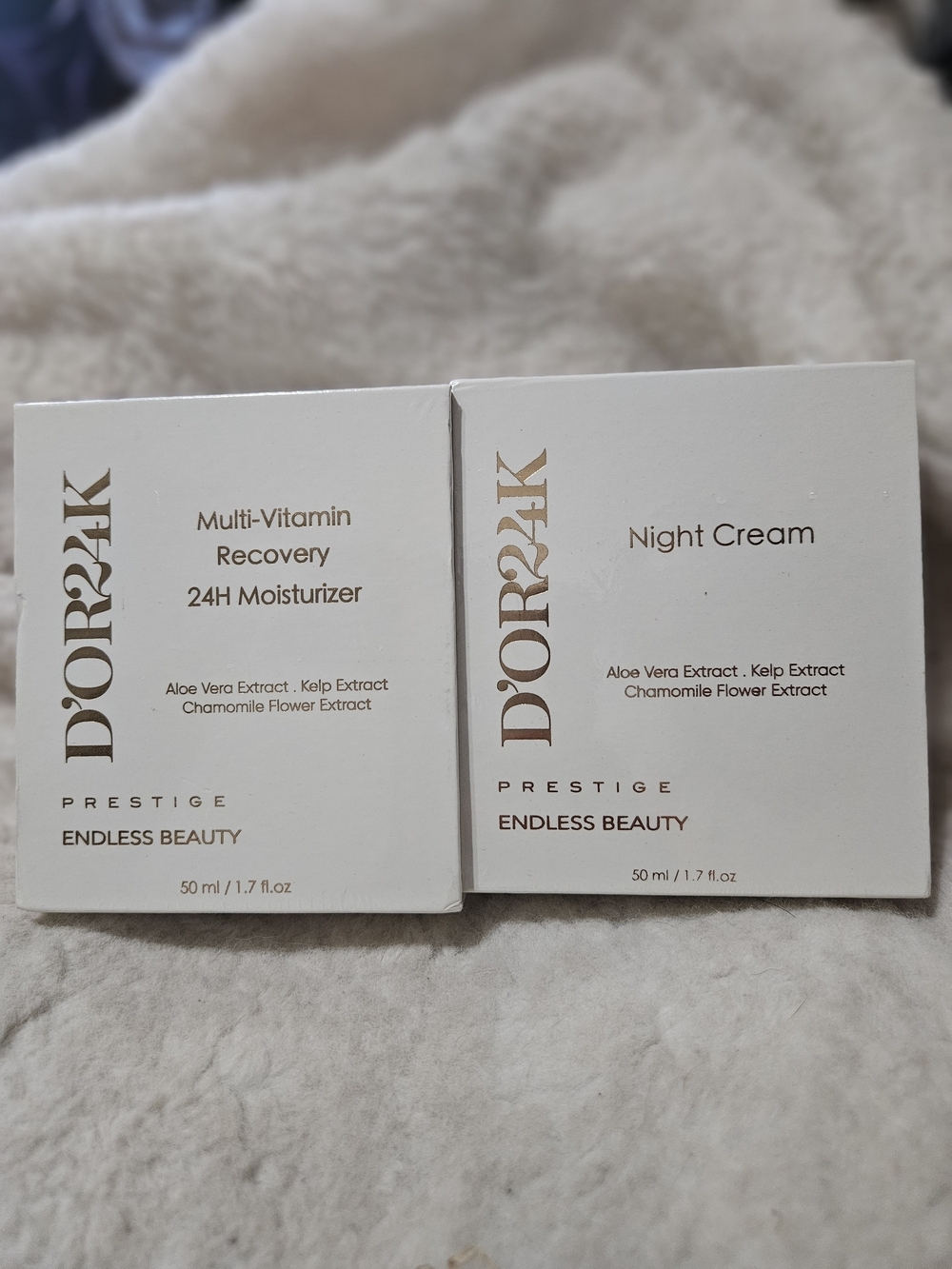 D’OR24K Prestige Day & Night Cream Skincare Set 2pc NEW